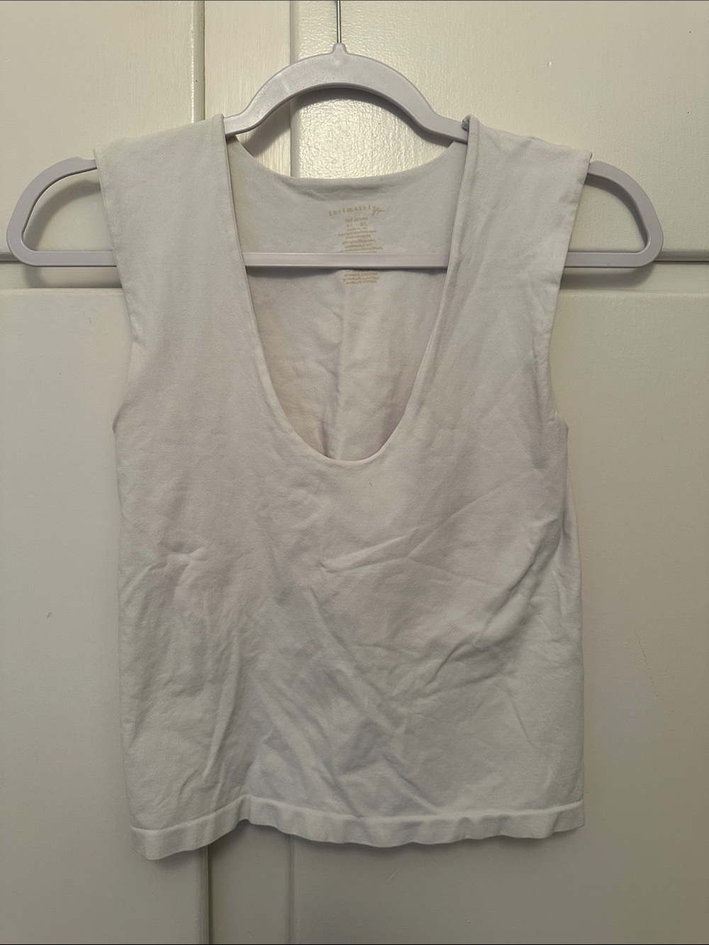 EUC Free People Intimately Classic White Scoop Neck Tank Top
